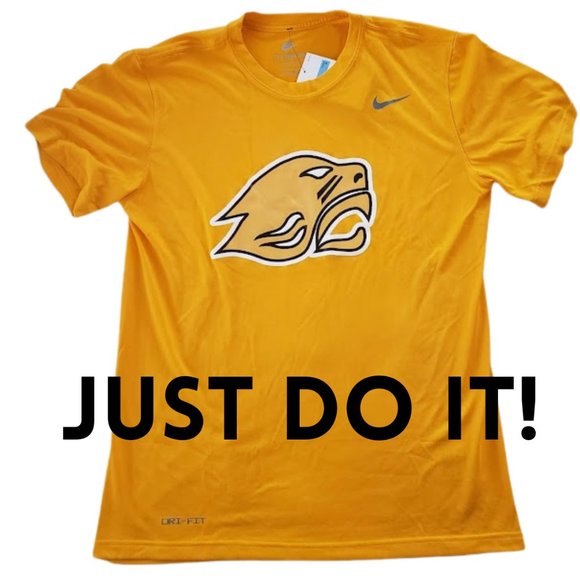 Nike Other - NEW Nike Gold Dri-Fit Men's Athletic Sports T-shirt, SZ: Medium, Just Do It!